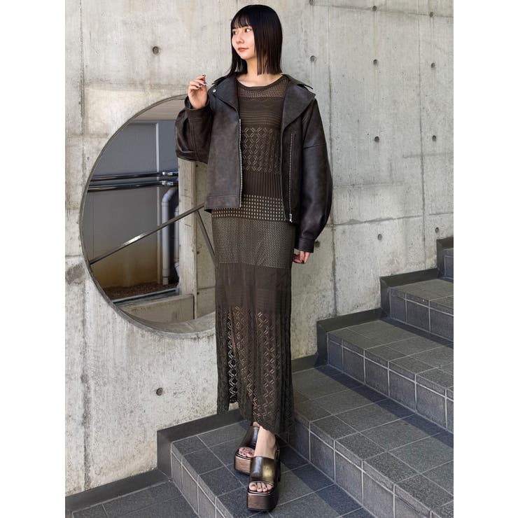 アンドゥムルメステールANN DEMEULEMEESTER ノースリーブラップ