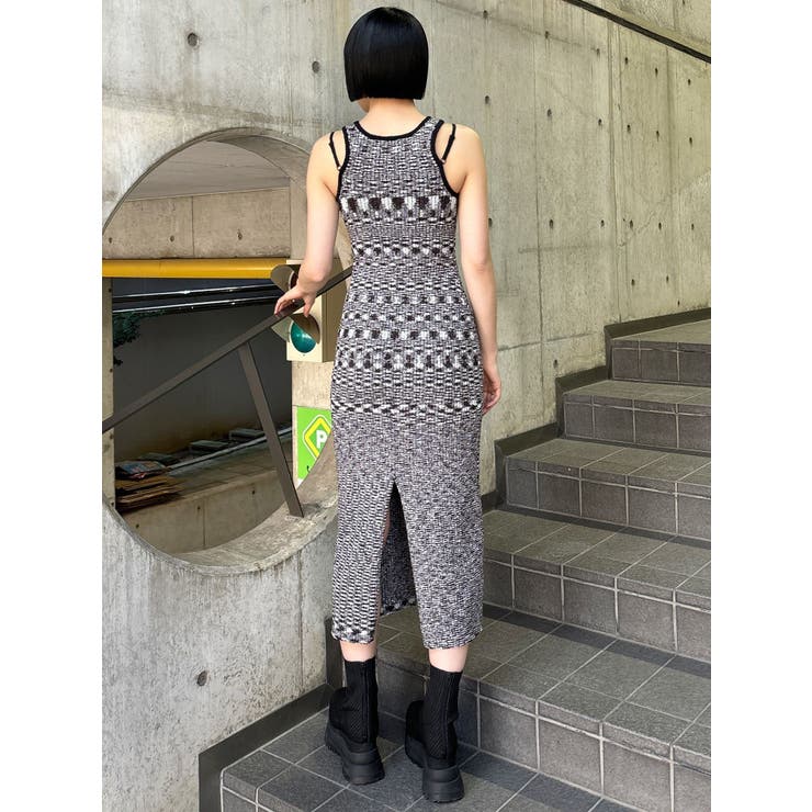 ロングニットワンピース[品番：MKSW0065341]｜MURUA（ムルーア