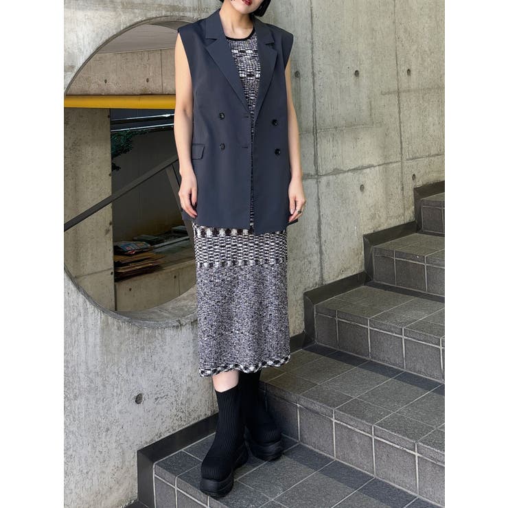 ロングニットワンピース[品番：MKSW0065341]｜MURUA（ムルーア