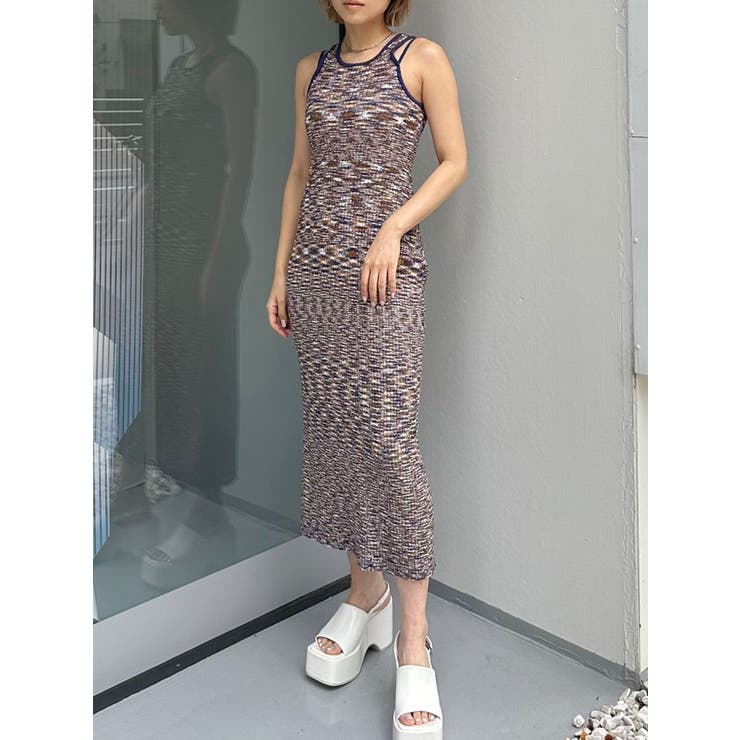 ライトミックス | ロングニットワンピース | MURUA