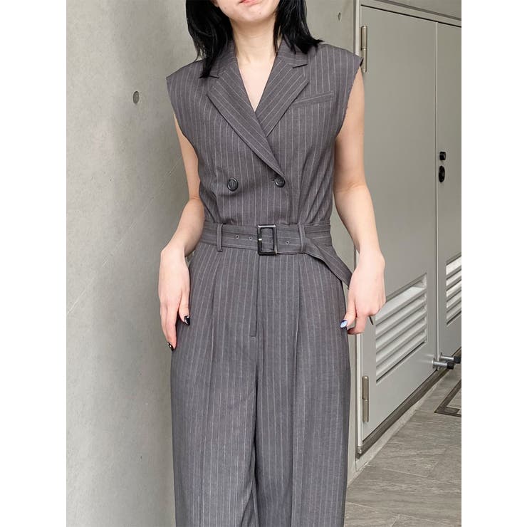 MURUA ムルーア　テーラードノースリオールインワン　S テーラードノースリオールインワン[品番：MKSW0063317]｜MURUA