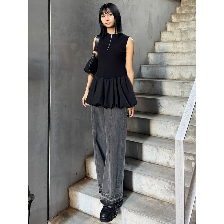 ピンストライプバルーントップス | MURUA | 詳細画像10 