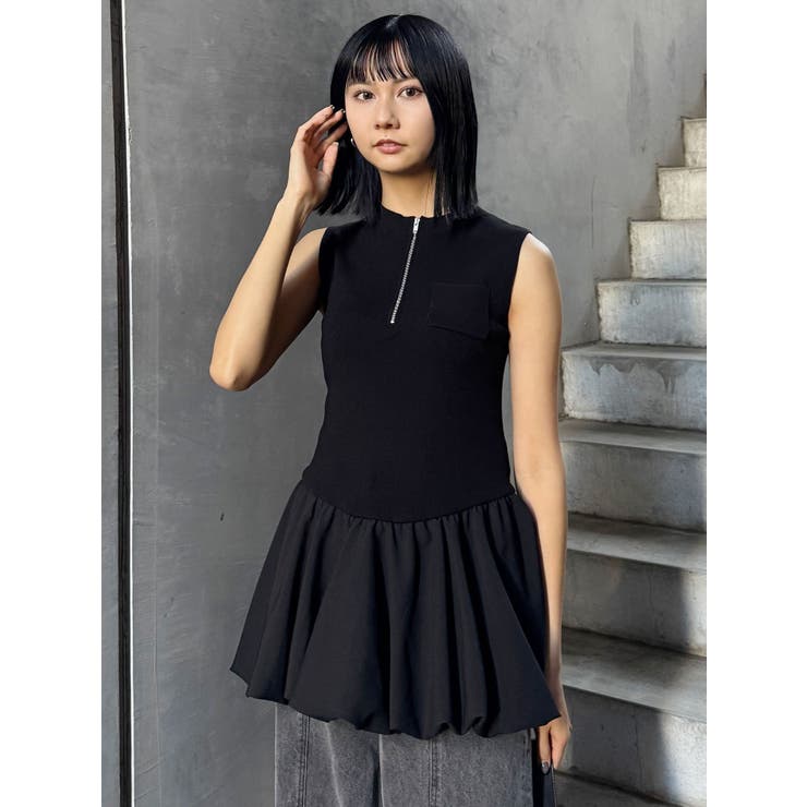 ピンストライプバルーントップス | MURUA | 詳細画像2 