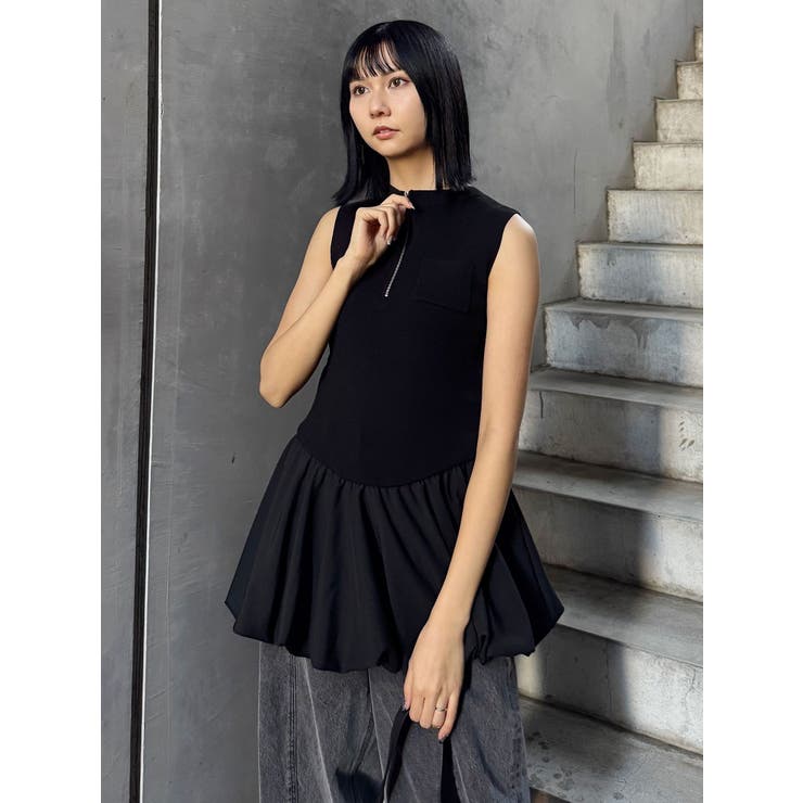 ピンストライプバルーントップス | MURUA | 詳細画像8 