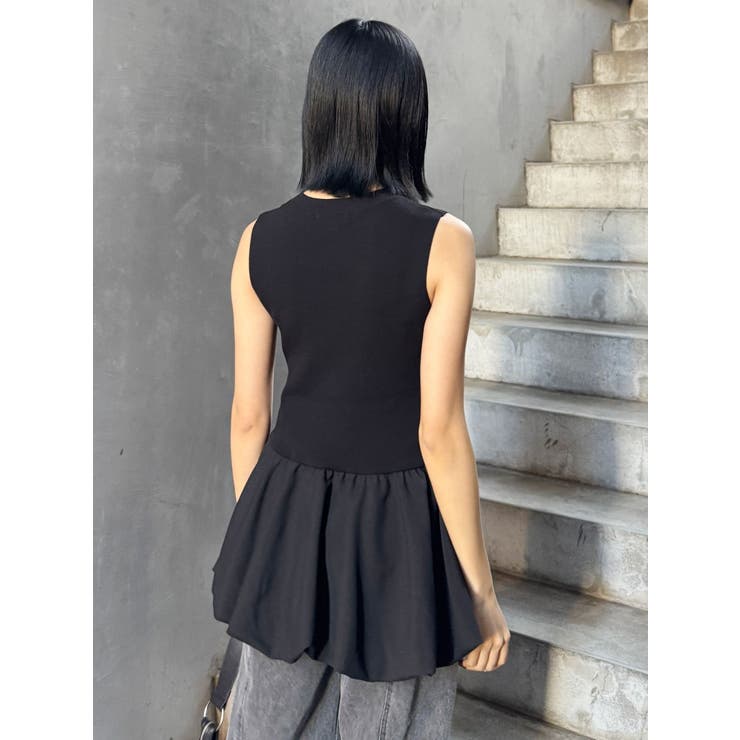 ピンストライプバルーントップス | MURUA | 詳細画像9 