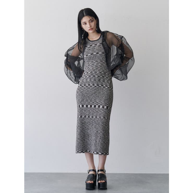 リボンドロストスリーブシャイニーシアーシャツ | MURUA | 詳細画像15 