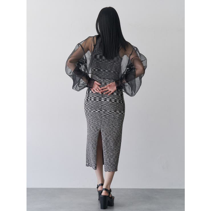 リボンドロストスリーブシャイニーシアーシャツ | MURUA | 詳細画像16 