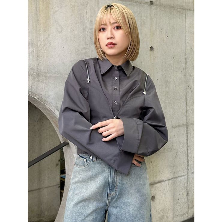 ママルー マルチWAYクロップドシャツ[品番：MKSW0062893]｜MURUA