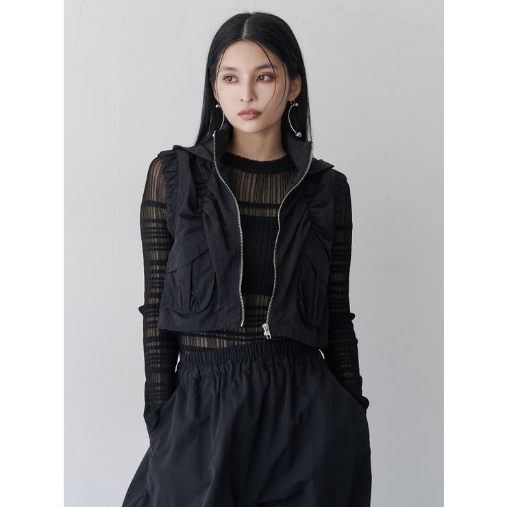 シャーリングフードベスト【セットアップ着用可】 | MURUA | 詳細画像2 