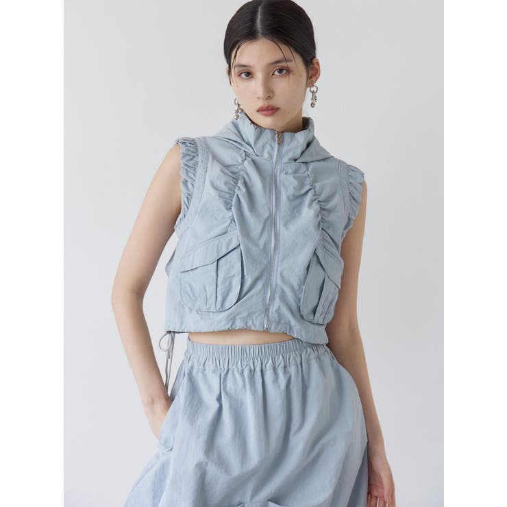 シャーリングフードベスト【セットアップ着用可】 | MURUA | 詳細画像8 