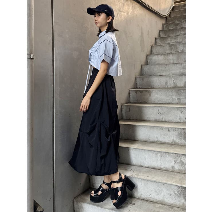 バイカラーシャーリングシャツ | MURUA | 詳細画像13 