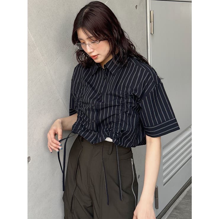 バイカラーシャーリングシャツ | MURUA | 詳細画像15 