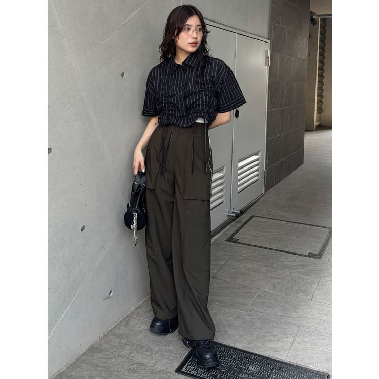 バイカラーシャーリングシャツ[品番：MKSW0064458]｜MURUA