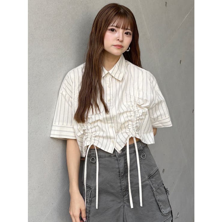 バイカラーシャーリングシャツ | MURUA | 詳細画像24 