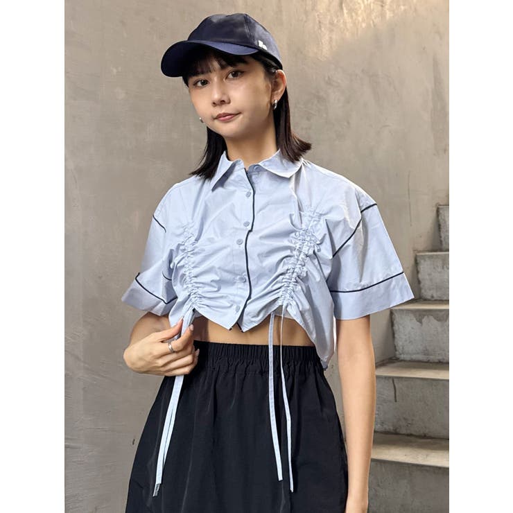 バイカラーシャーリングシャツ | MURUA | 詳細画像3 