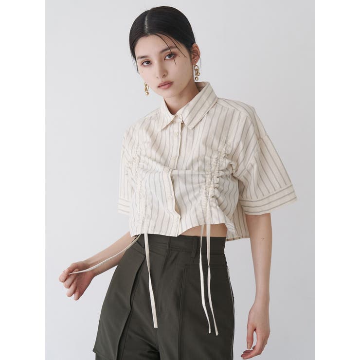 バイカラーシャーリングシャツ[品番：MKSW0064458]｜MURUA