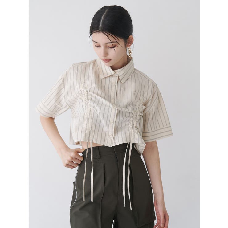 バイカラーシャーリングシャツ | MURUA | 詳細画像6 