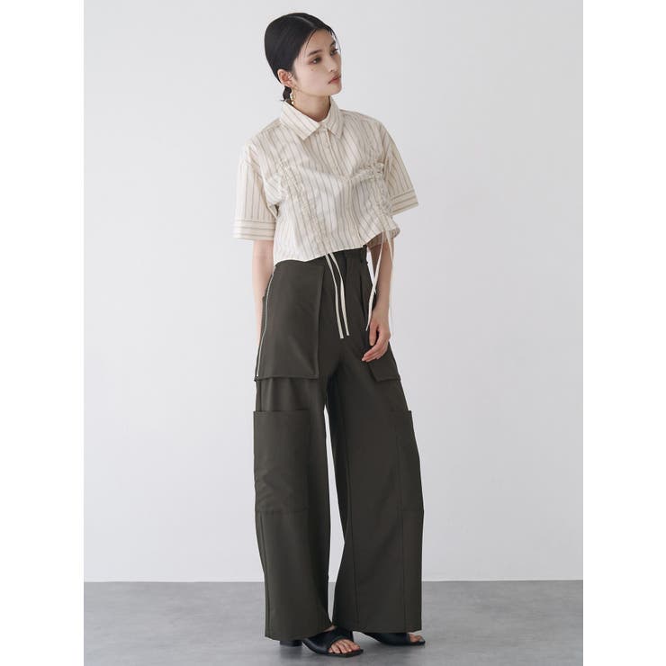 バイカラーシャーリングシャツ[品番：MKSW0064458]｜MURUA