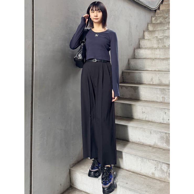 フェイクレザーベルトハイウエストパンツ | MURUA | 詳細画像13 