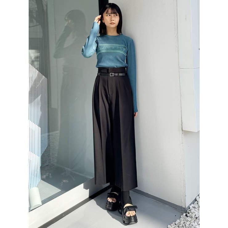 フェイクレザーベルトハイウエストパンツ | MURUA | 詳細画像14 