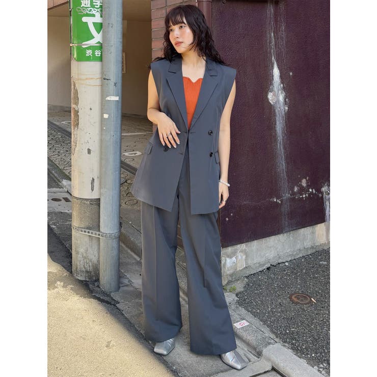 サイドタックワイドパンツ【セットアップ着用可】 | MURUA | 詳細画像17 