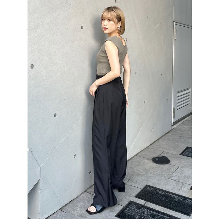 サイドタックワイドパンツ【セットアップ着用可】 | MURUA | 詳細画像19 