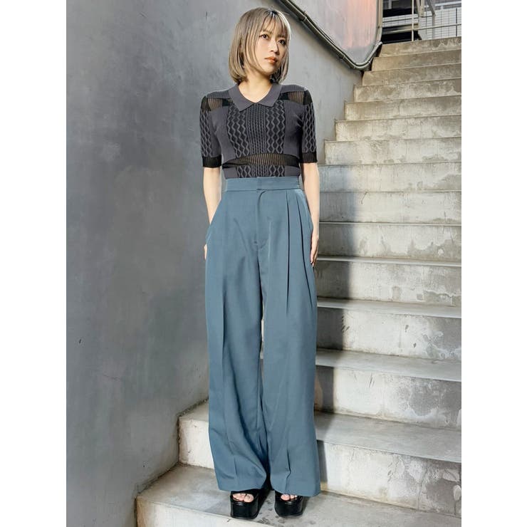 サイドタックワイドパンツ【セットアップ着用可】 | MURUA | 詳細画像27 