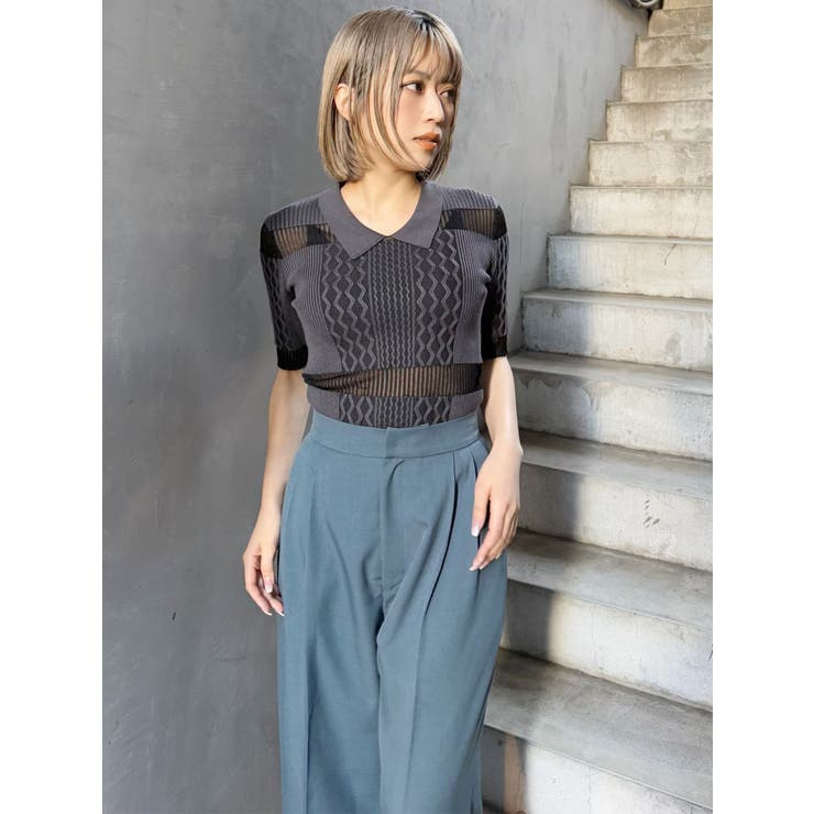 サイドタックワイドパンツ【セットアップ着用可】 | MURUA | 詳細画像28 