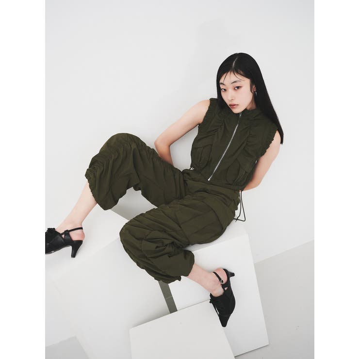 MURUA パンツ シャーリングカーゴパンツ「セットアップ着用可
