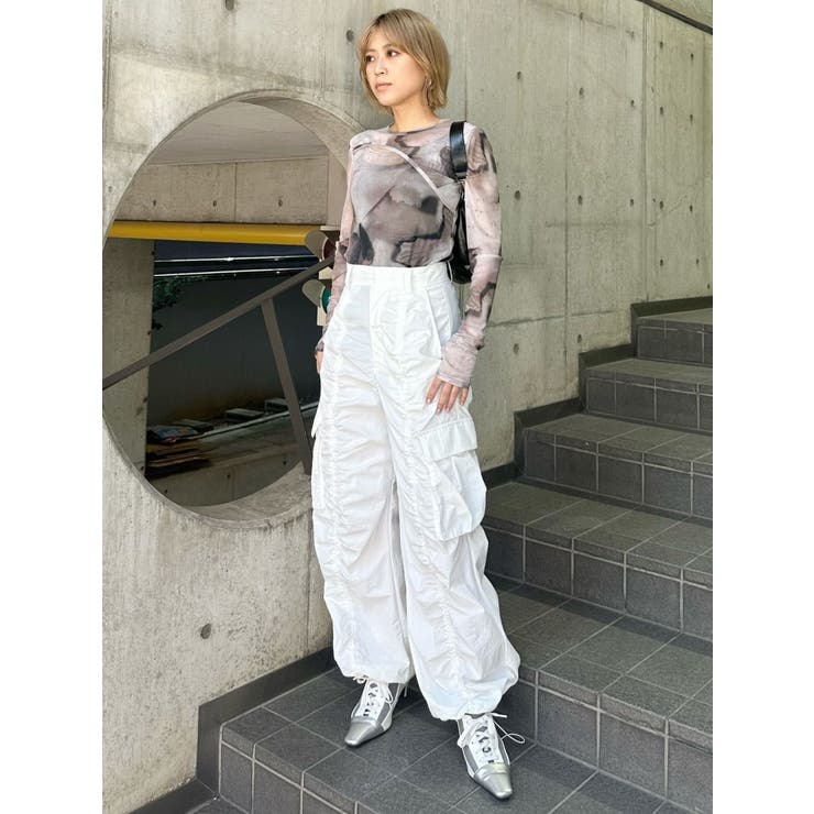 シャーリングカーゴパンツ【セットアップ着用可】[品番