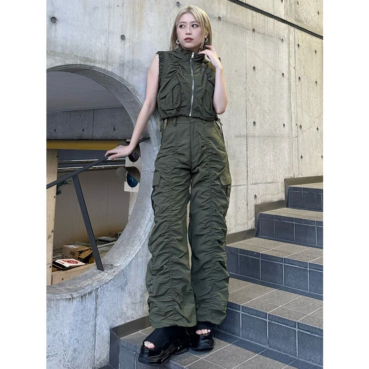 シャーリングカーゴパンツ【セットアップ着用可】[品番