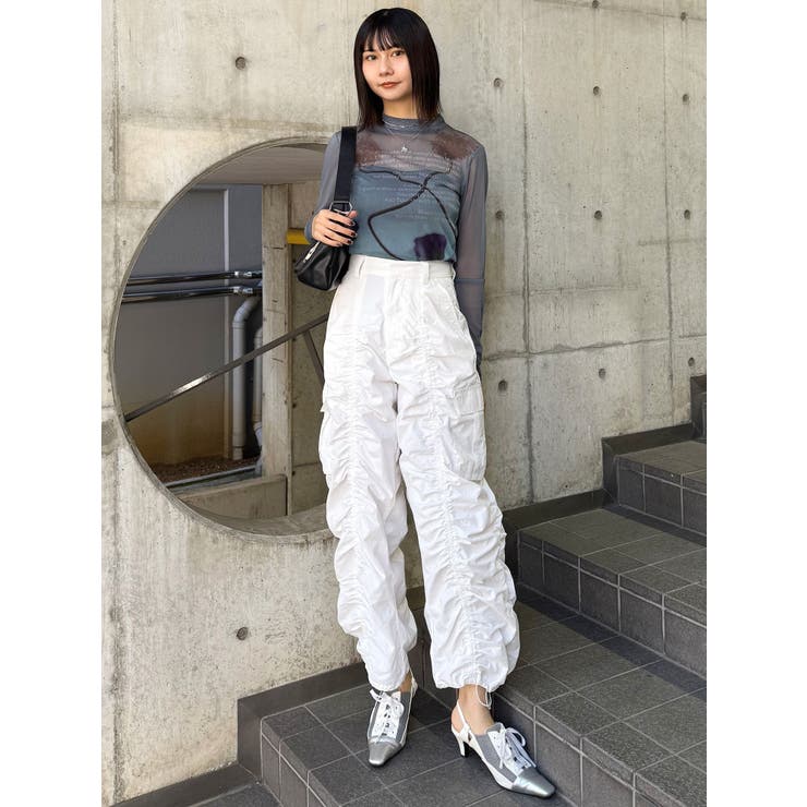 シャーリングカーゴパンツ【セットアップ着用可】 | MURUA | 詳細画像46 