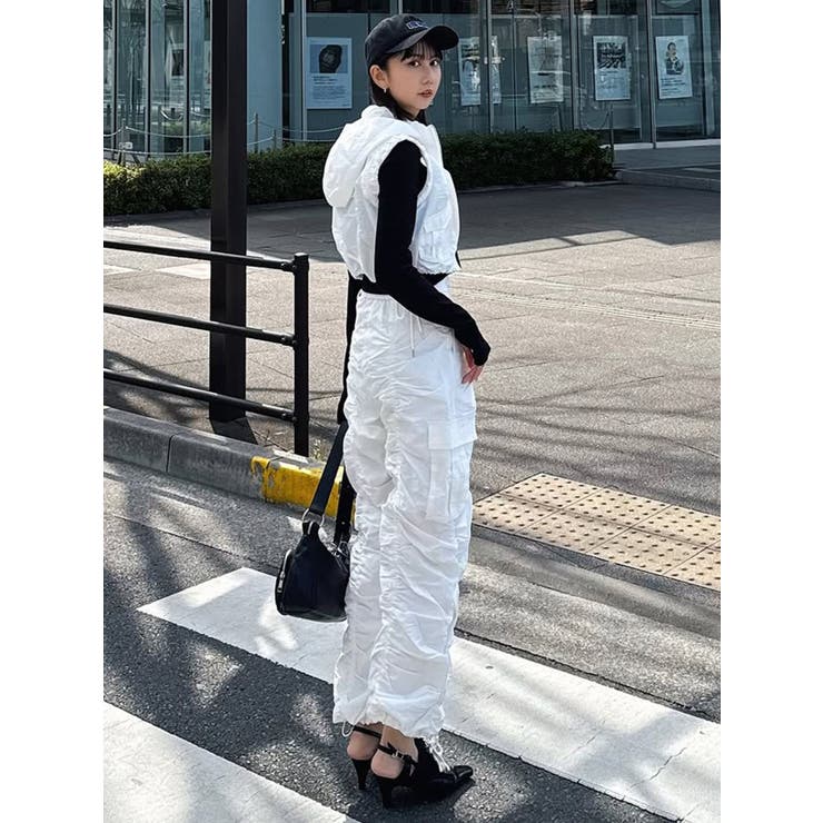 シャーリングカーゴパンツ【セットアップ着用可】 | MURUA | 詳細画像48 