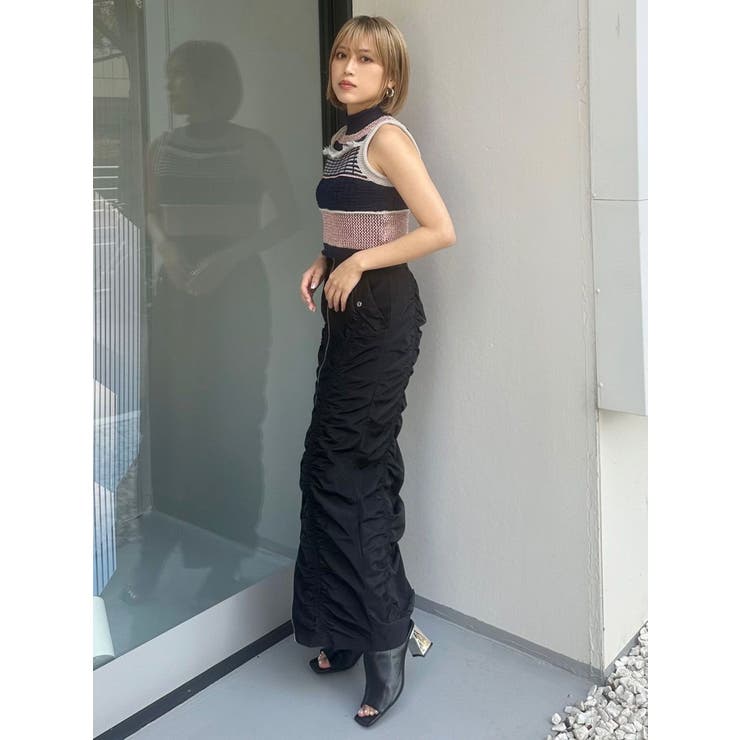 ファスナースリットギャザースカート | MURUA | 詳細画像15 