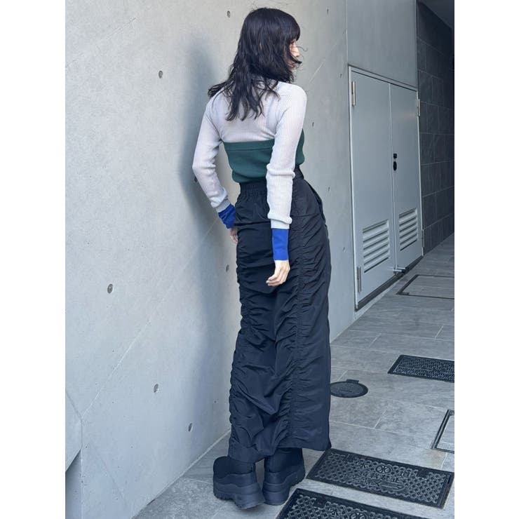 ファスナースリットギャザースカート | MURUA | 詳細画像18 