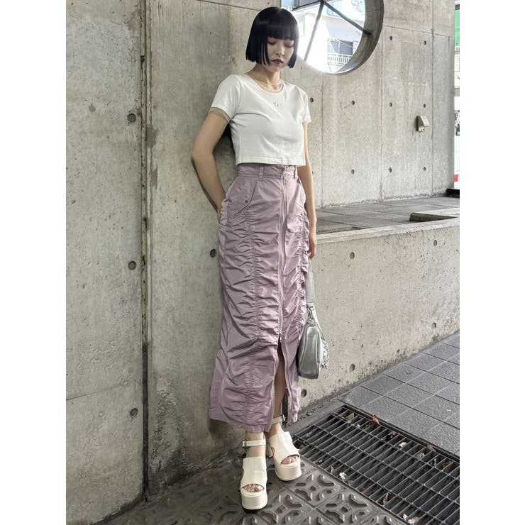 ファスナースリットギャザースカート | MURUA | 詳細画像19 