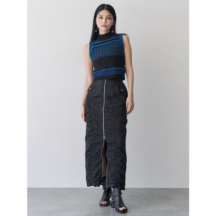 ファスナースリットギャザースカート | MURUA | 詳細画像2 