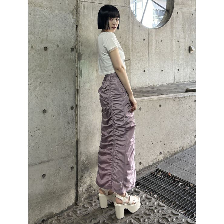 ファスナースリットギャザースカート | MURUA | 詳細画像20 