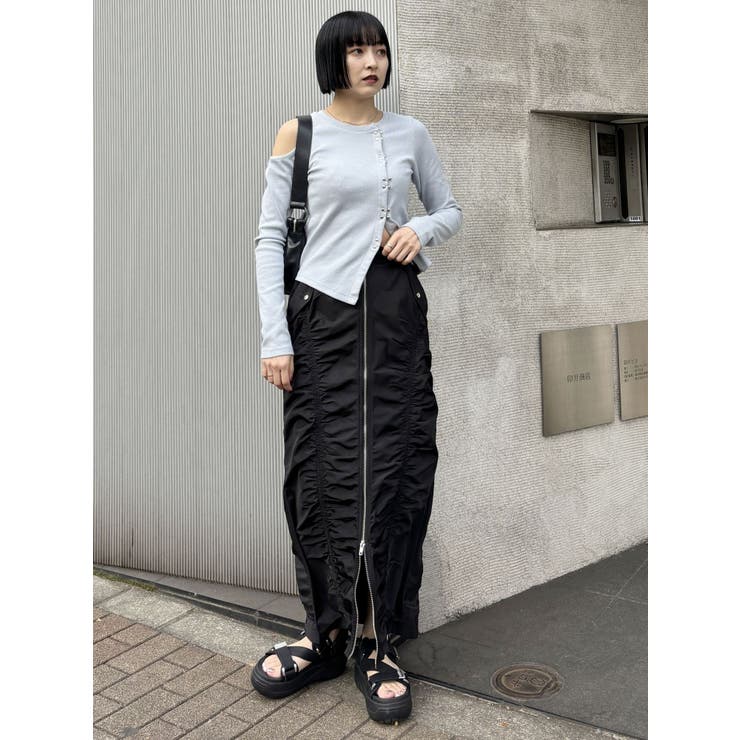 ファスナースリットギャザースカート | MURUA | 詳細画像24 