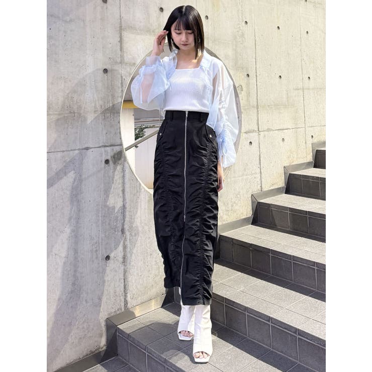 ファスナースリットギャザースカート | MURUA | 詳細画像28 