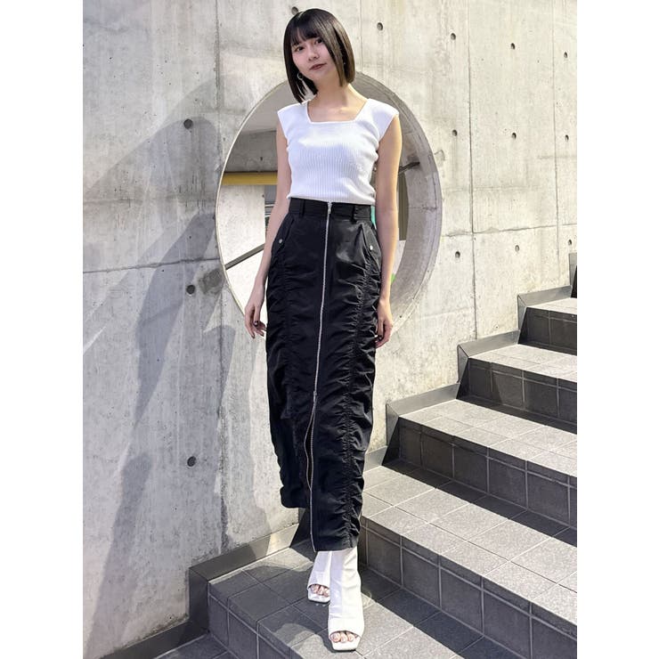 ファスナースリットギャザースカート | MURUA | 詳細画像30 