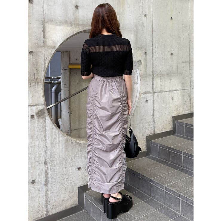 ファスナースリットギャザースカート | MURUA | 詳細画像33 