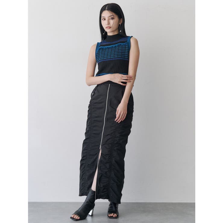 ファスナースリットギャザースカート | MURUA | 詳細画像4 