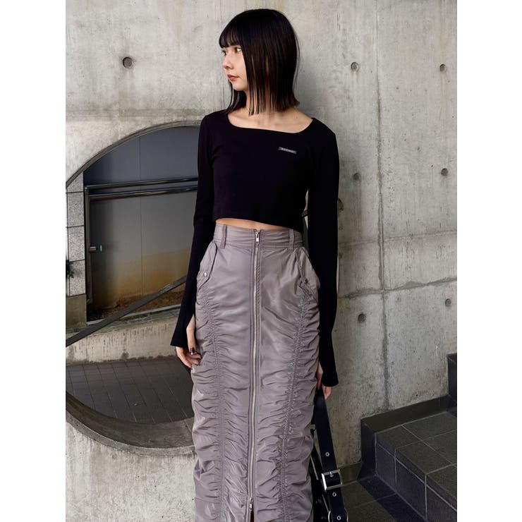 ファスナースリットギャザースカート | MURUA | 詳細画像42 