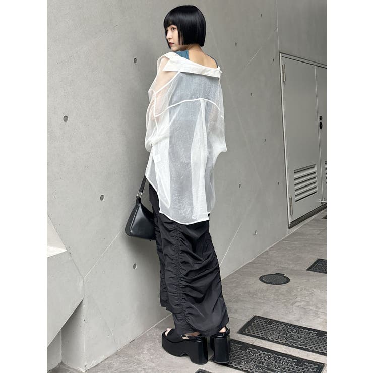 ファスナースリットギャザースカート | MURUA | 詳細画像9 