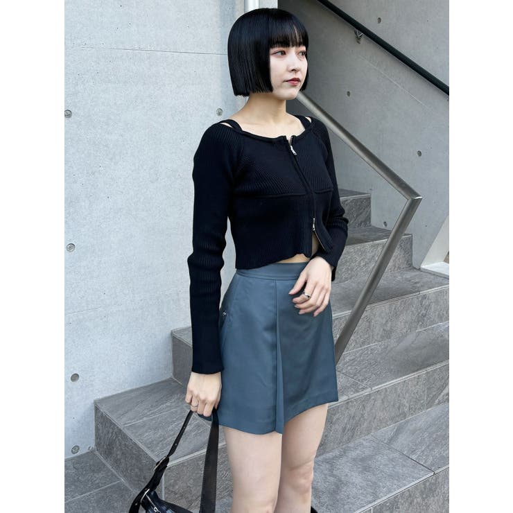 サイドファスナーミニスカート【セットアップ着用可】 | MURUA | 詳細画像10 