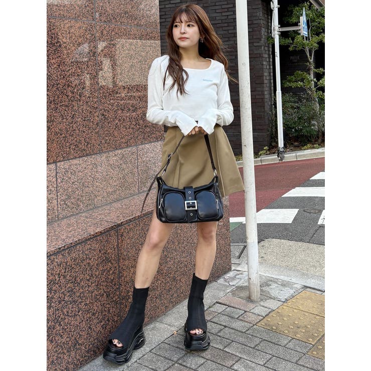 サイドファスナーミニスカート【セットアップ着用可】 | MURUA | 詳細画像20 