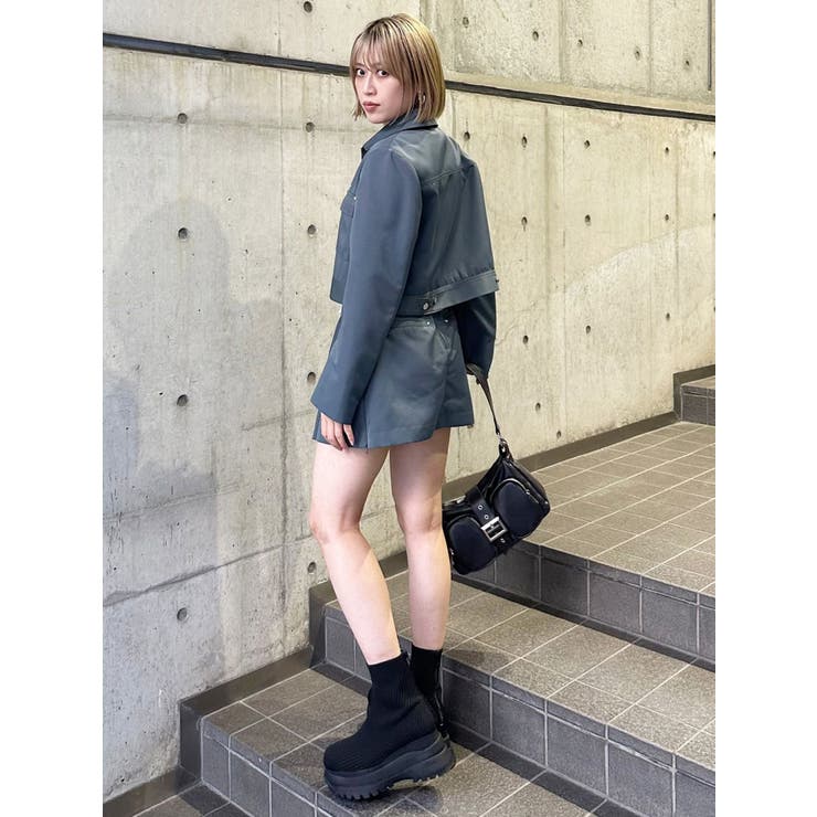 サイドファスナーミニスカート【セットアップ着用可】 | MURUA | 詳細画像25 