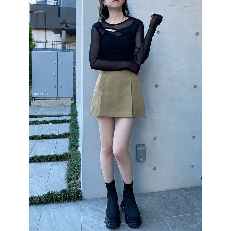 サイドファスナーミニスカート【セットアップ着用可】 | MURUA | 詳細画像33 