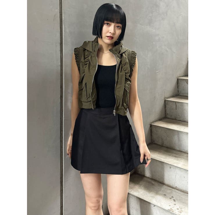 サイドファスナーミニスカート【セットアップ着用可】 | MURUA | 詳細画像37 